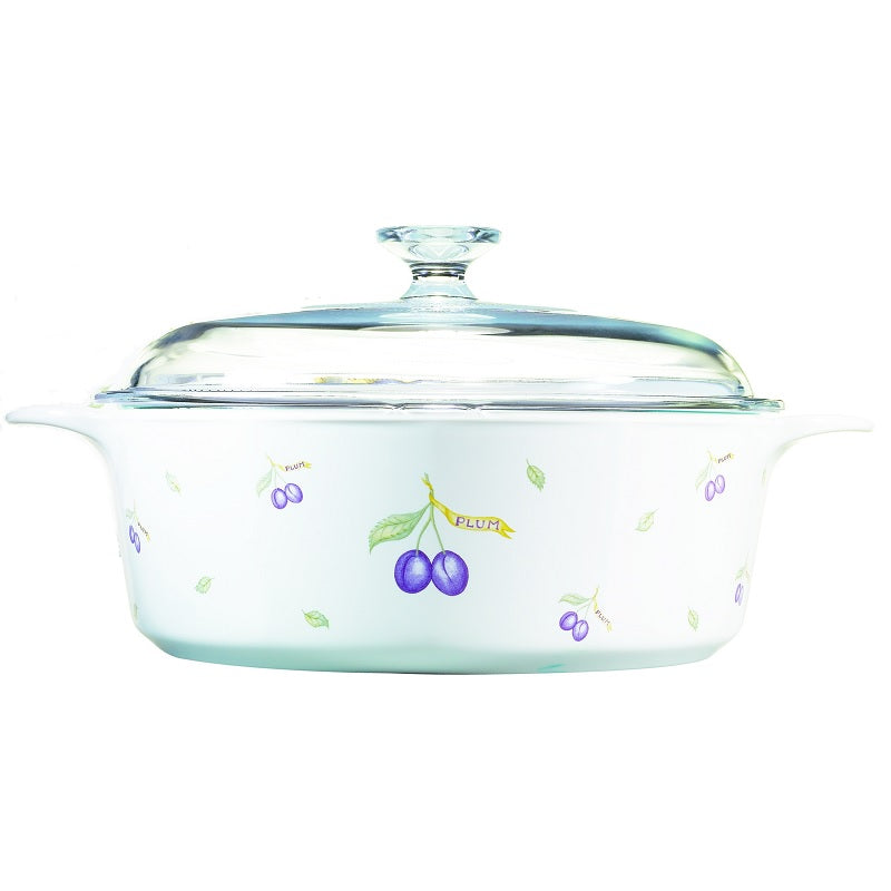 Corningware 3.25L Round Casserole - Plum