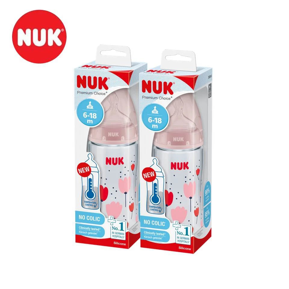 NUK PCH 300ml PP Temperature Control Bottle (Set of 2)