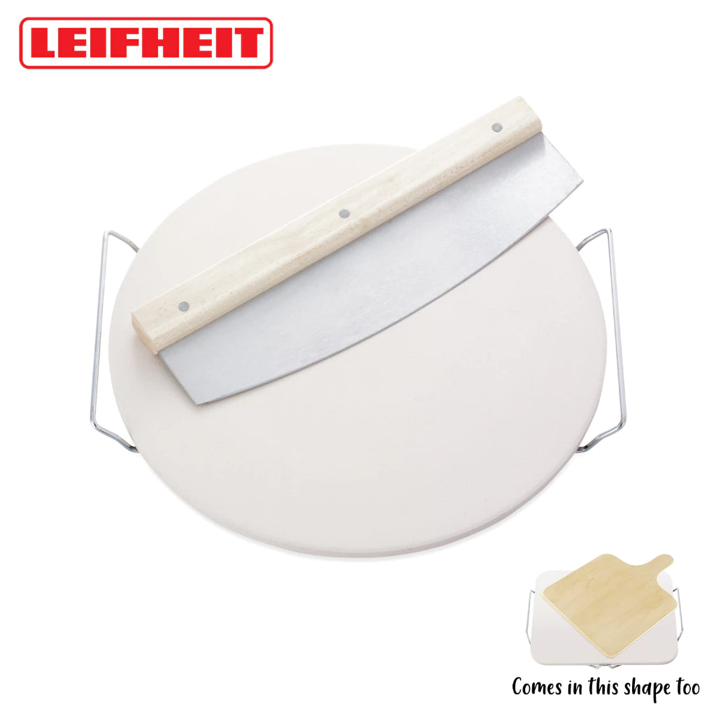 Leifheit Pizza Stone With Chopping Kfife