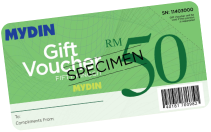 Mydin RM50 Gift Voucher