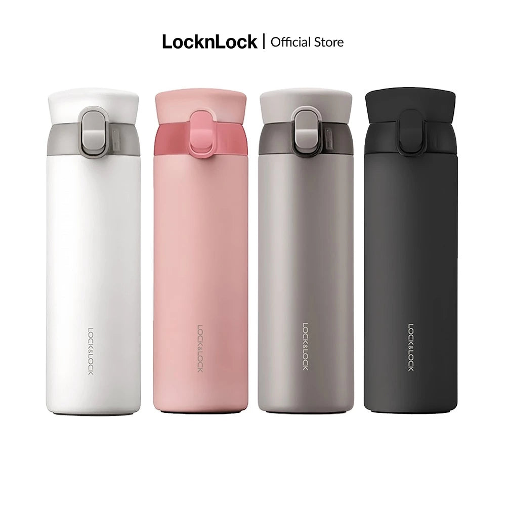 Lock & Lock Wannabe Tumbler - 450Ml (One-Touc Cap) Lhc3240Wht